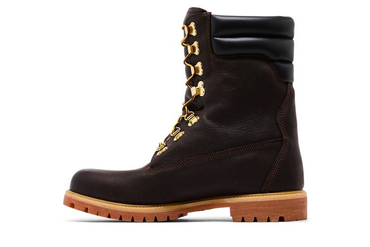Мужские ботинки Timberland Super Boot высокие из зернистой кожи, коричневый — фото 3