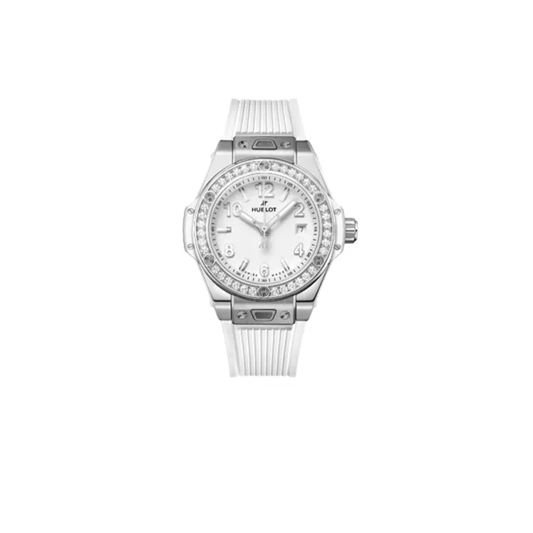 

Hublot Часы BIG BANG Collection с автоматическим механическим механизмом, унисекс, диаметр 33 мм, белый циферблат, корпус из нержавеющей стали, ремешок из каучука