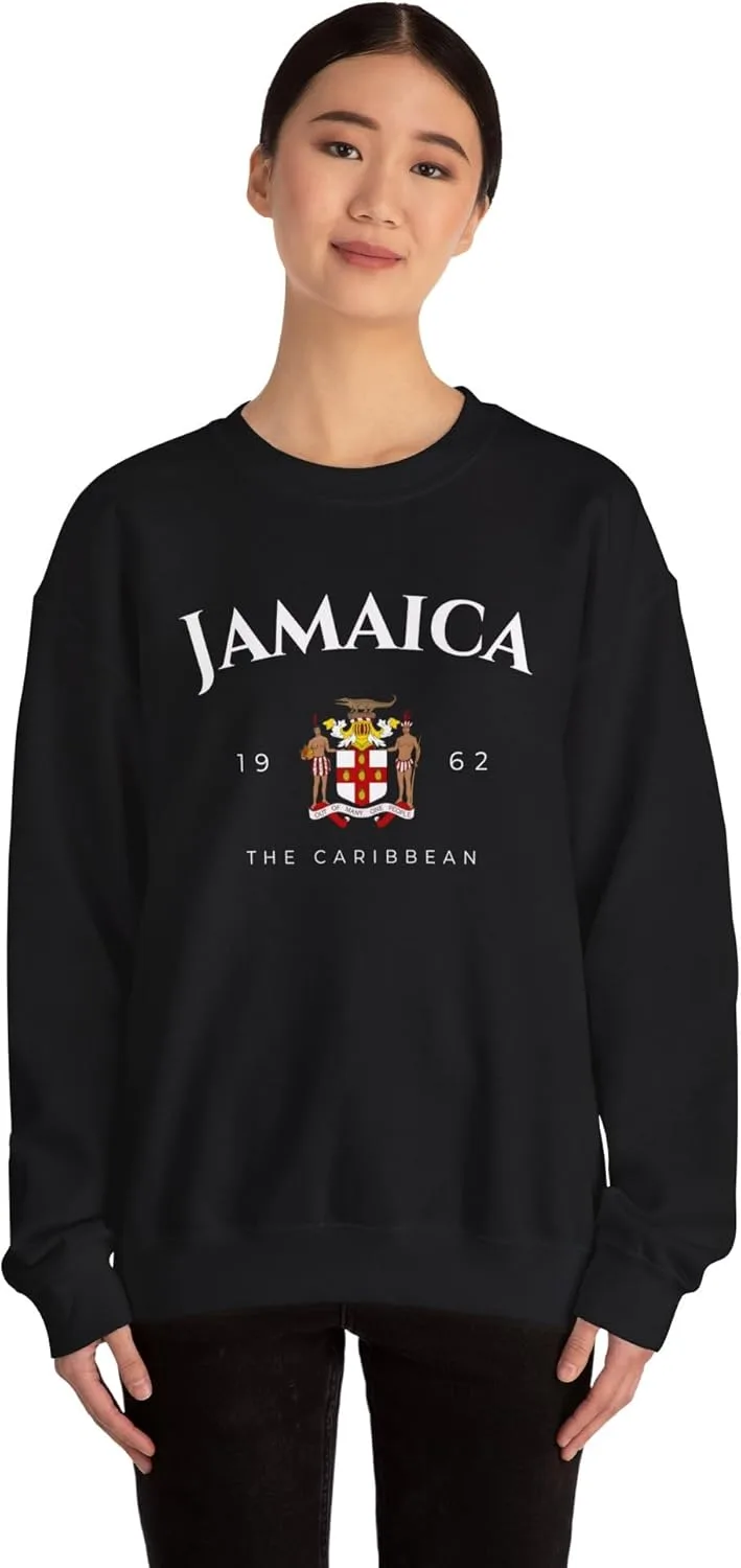 Толстовка Jamaica The Caribbean Unisex Heavy Blend с гербом Ямайки GENERIC, черный — фото 4