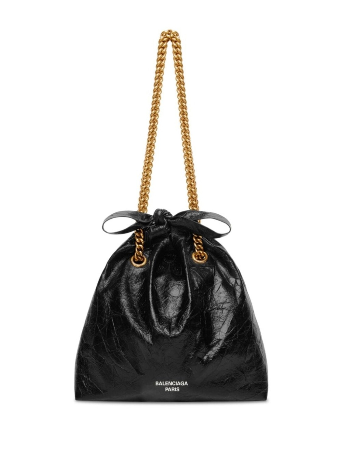 

Сумка-тоут Balenciaga Crush с логотипом, черный