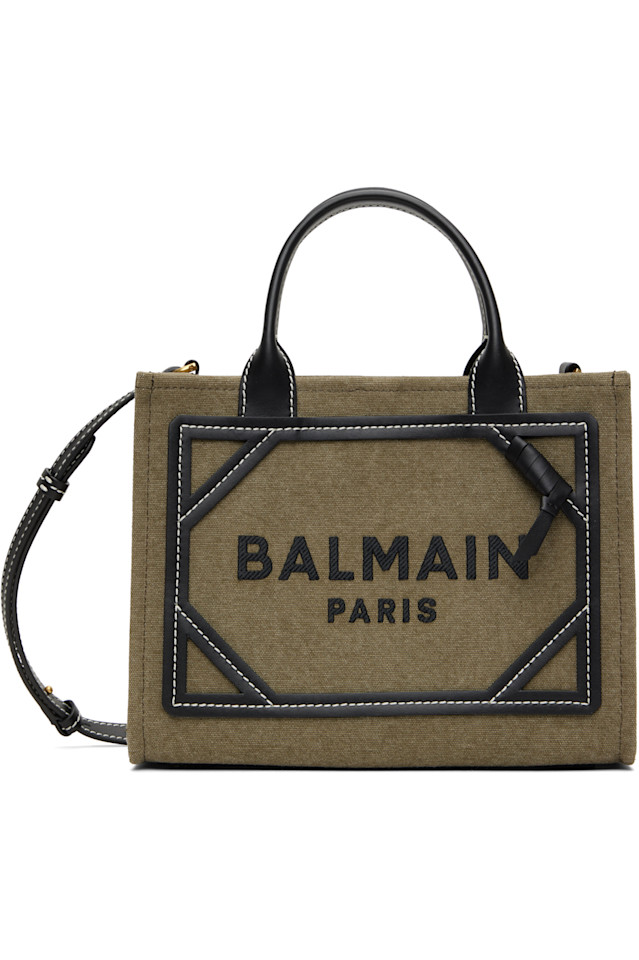 

Сумка-тоут B-Army small Balmain, хаки