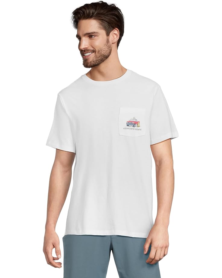 

Футболка Vineyard Vines Truck On The Beach Short Sleeve Tee, цвет White Cap