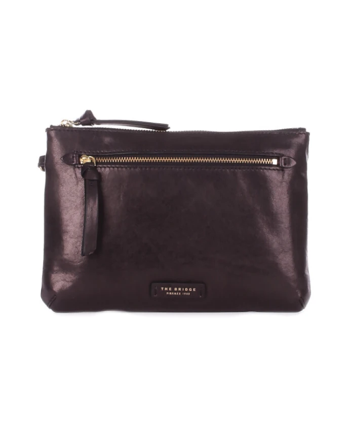 

Коричневая кожаная сумка через плечо на молнии The Bridge, коричневый