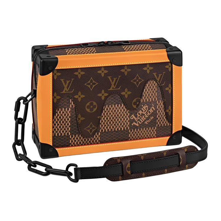 

LOUIS VUITTON Мягкий чемодан Damier Ebene Giant коричневый