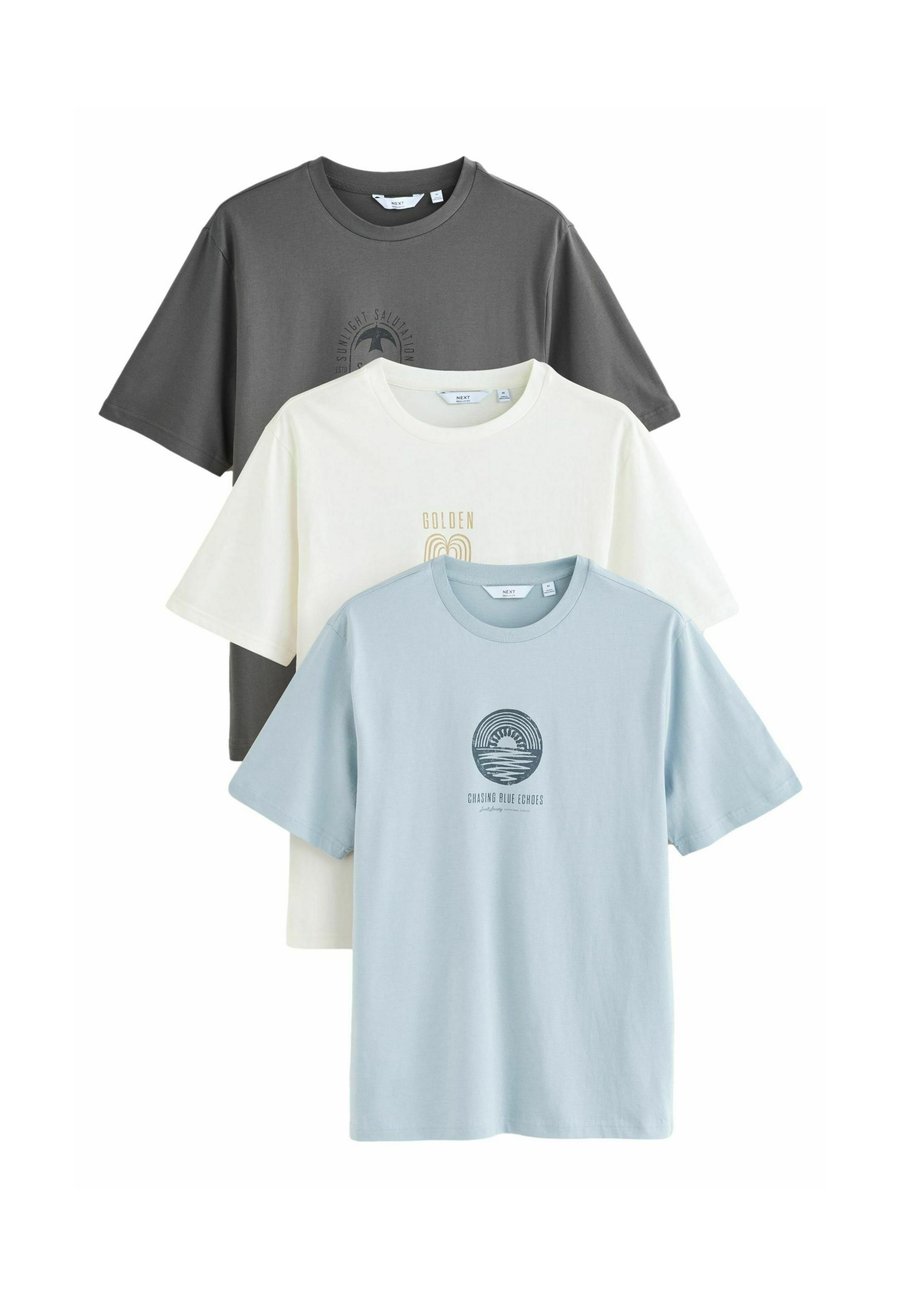 

Футболка Next REGULAR FIT, White/Blue/Grey/White, Белый, Футболка Next REGULAR FIT, White/Blue/Grey/White