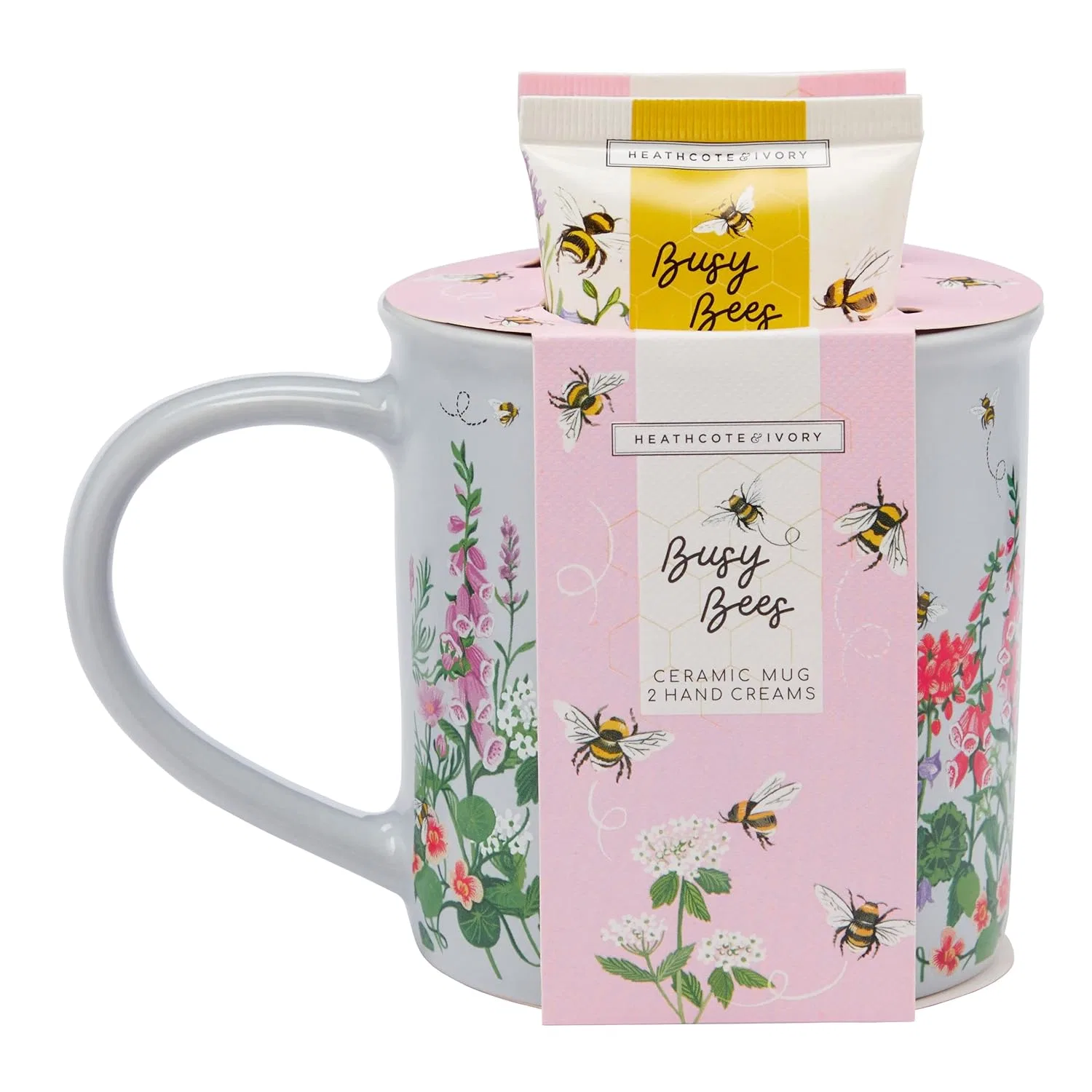Подарочный набор Heathcote & Ivory Busy Bees с кремом для рук и кружкой Heathcote & Ivory