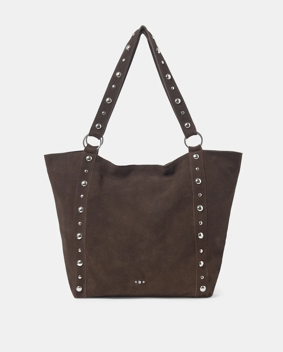 

Коричневая кожаная сумка-шоппер Brownie