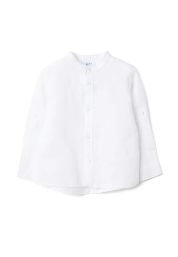 Рубашка прямого кроя с воротником-стойкой. Ovs, Optical White