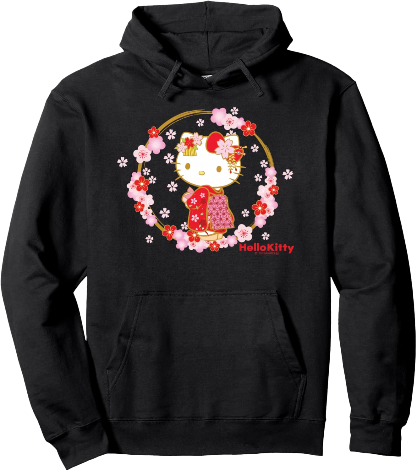 

Худи-юката Hello Kitty, дизайн США, черный Us Sanrio Design
