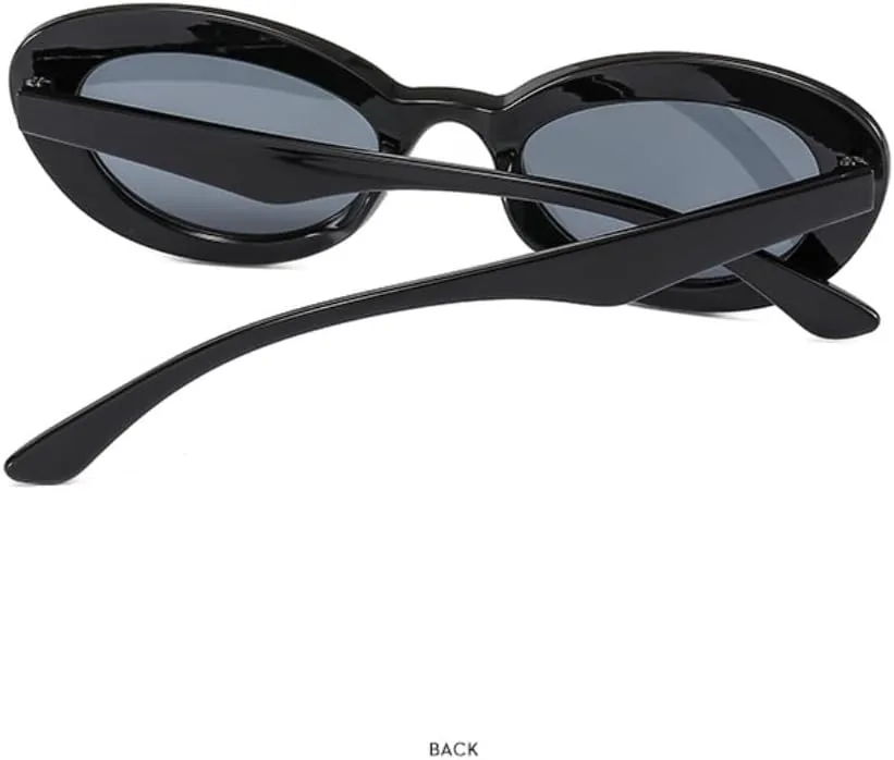 

Винтажные солнцезащитные очки для мужчин и женщин, роскошные, модные, в стиле панк, для путешествий, овальные, «кошачий глаз», женские, UV400 TVTBBVV, Champagne Tea