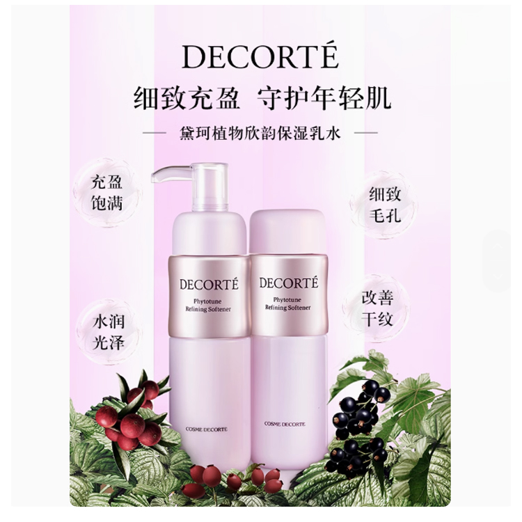 Daike Plant Xin Yun увлажняющий лосьон набор для ухода за кожей подтягивающий увлажняющий 200мл+200мл DECORTE — фото 4