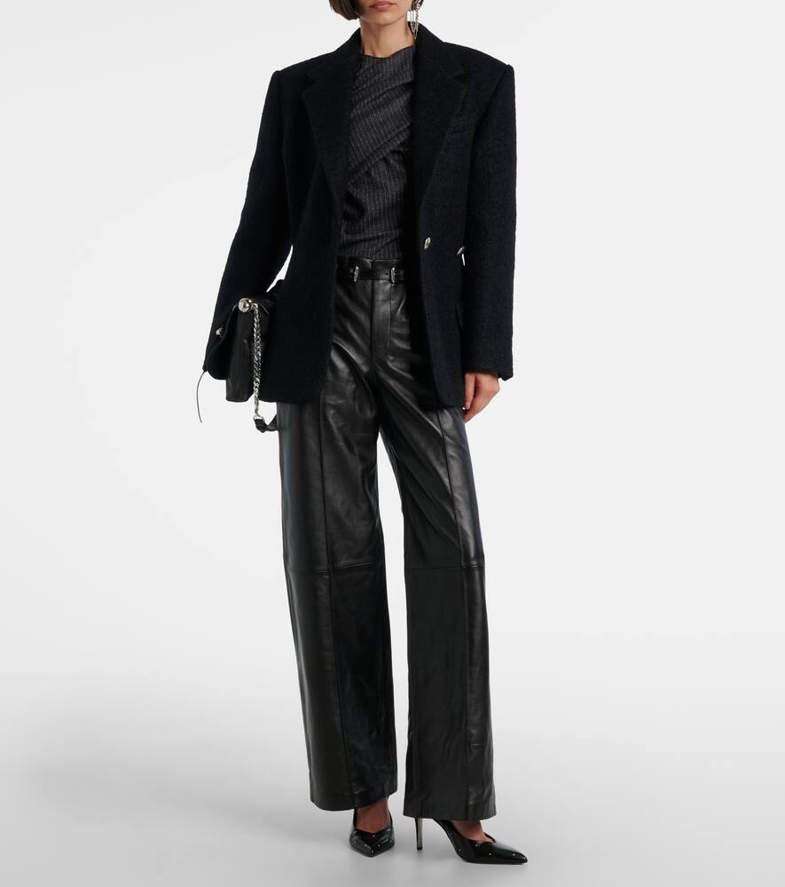 Топ Asna из шерсти и хлопка с меловыми полосками Isabel Marant, Anthracite — фото 2
