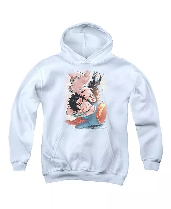 

Толстовка с капюшоном Boys of America Youth Love Birds Justice League, белый
