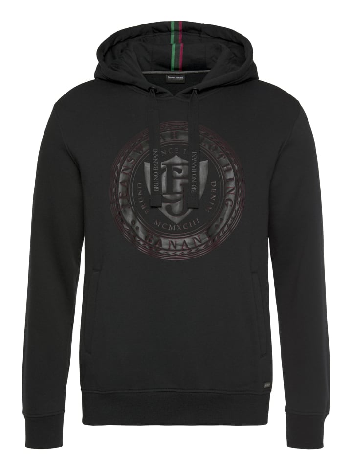 

толстовка с капюшоном черного цвета Bruno Banani