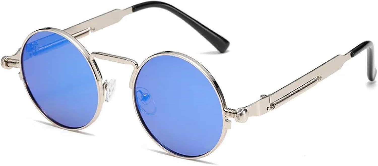 

Ретро-солнцезащитные очки в круглой оправе, модные женские очки, визуально стройнящие фигуру, стильные уличные фото, мужские солнцезащитные очки с защитой от УФ-излучения UV400 TVTBBVV, A6