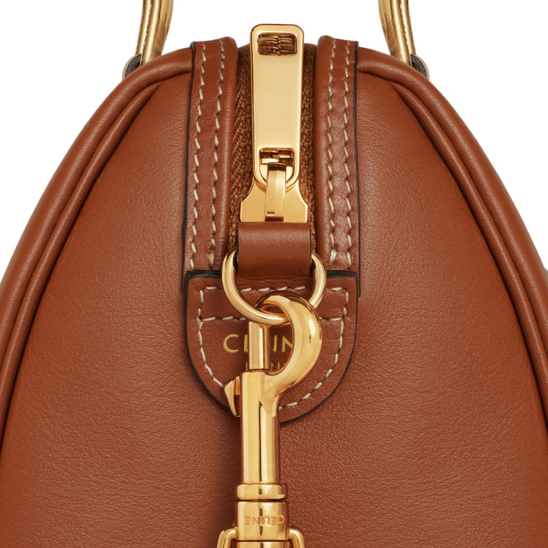 Сумка Cuir Triomphe из гладкой телячьей кожи, малая, женская, Tawny CELINE, basic set (bag+dust bag) — фото 4