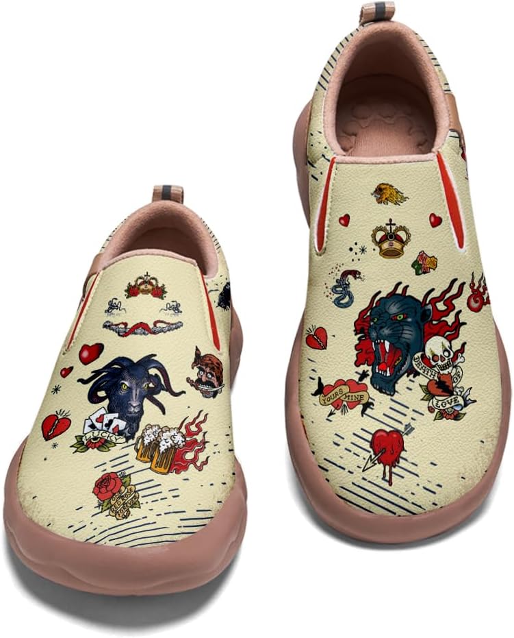 

Мужские слипоны для путешествий, комфортная обувь для ходьбы, подошва с символом волка, модные кроссовки в ретро-стиле с рисунком Onehorse, Retro Style_09