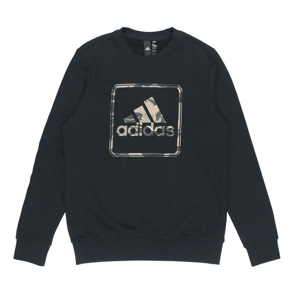 

Толстовка adidas MH Gfx Ft Bos Round Neck Logo Sports Black, черный