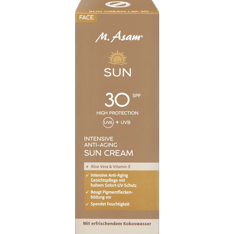 

Интенсивный антивозрастной солнцезащитный крем SPF 30 M. Asam, 50 ml
