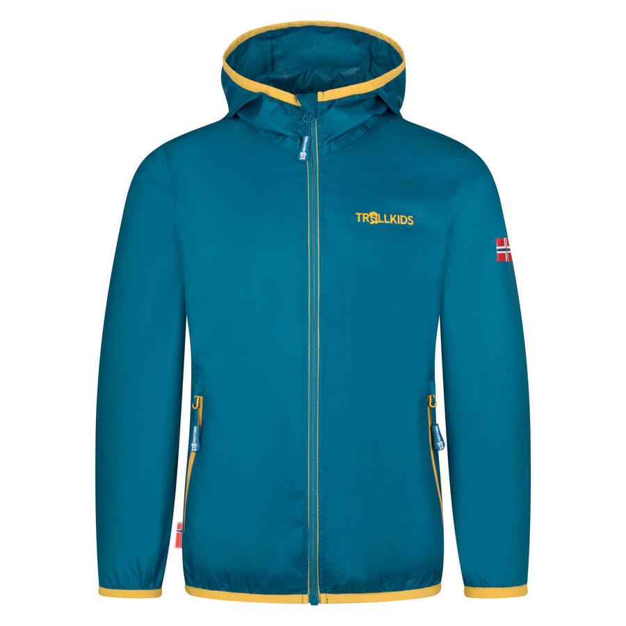 

TROLLKIDS Детская куртка-дождевик Trolltunga Arctic blue/Ginger