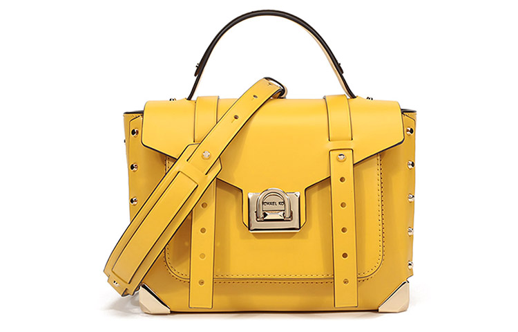 

Коллекция Luggage Сумка через плечо из коровьей кожи средний размер женская желтая MICHAEL KORS, Set (Bag+Dust Bag)