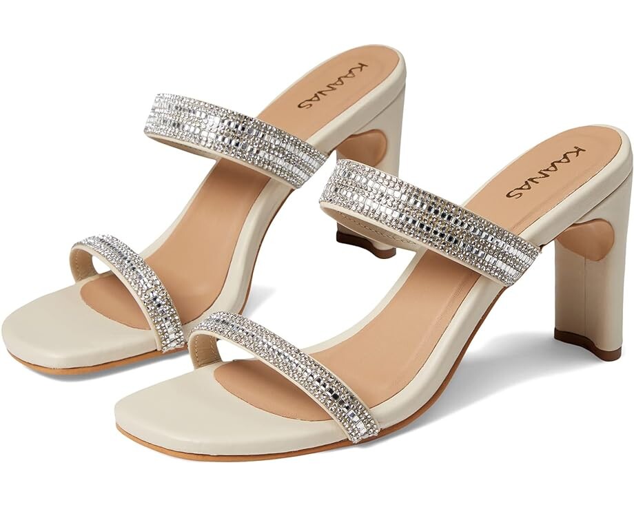 

Туфли KAANAS Celine Double Diamond Band Heel, цвет Ice