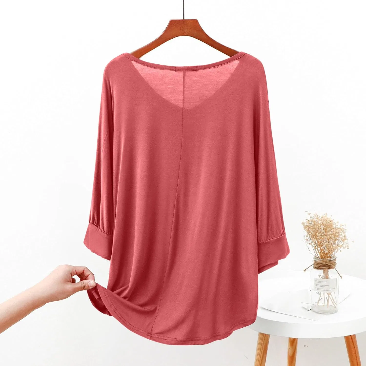 Комплект пижамы женский, мягкий, Red — фото 4