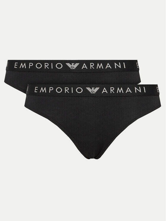 

Комплект из 2 бразильских женских трусов Emporio Armani Underwear, черный