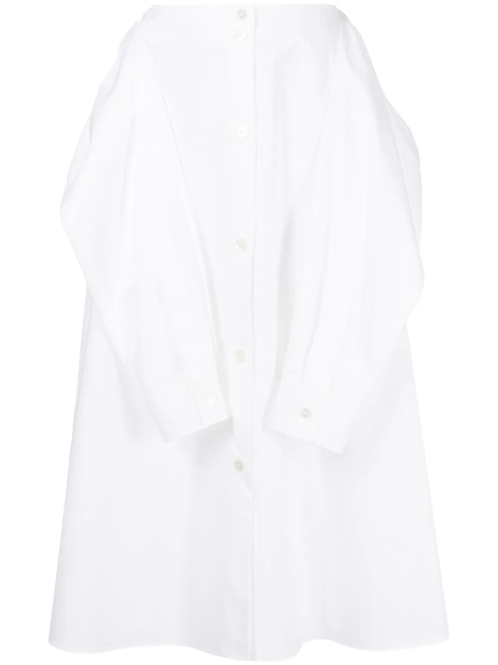 

Юбка с завязками MM6 Maison Margiela, белый