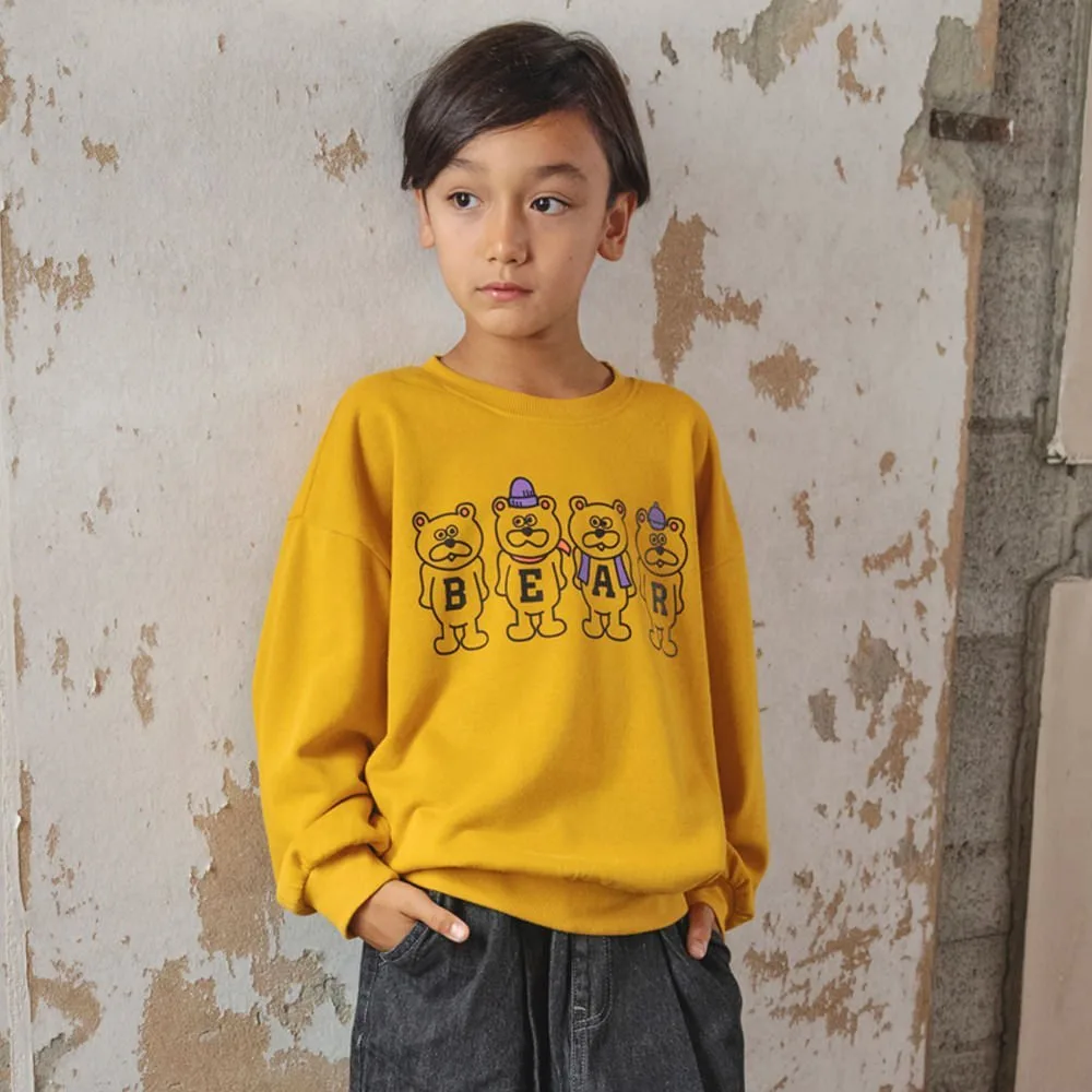Разноцветная флисовая толстовка с графическим рисунком Branshes, 13_Mustard