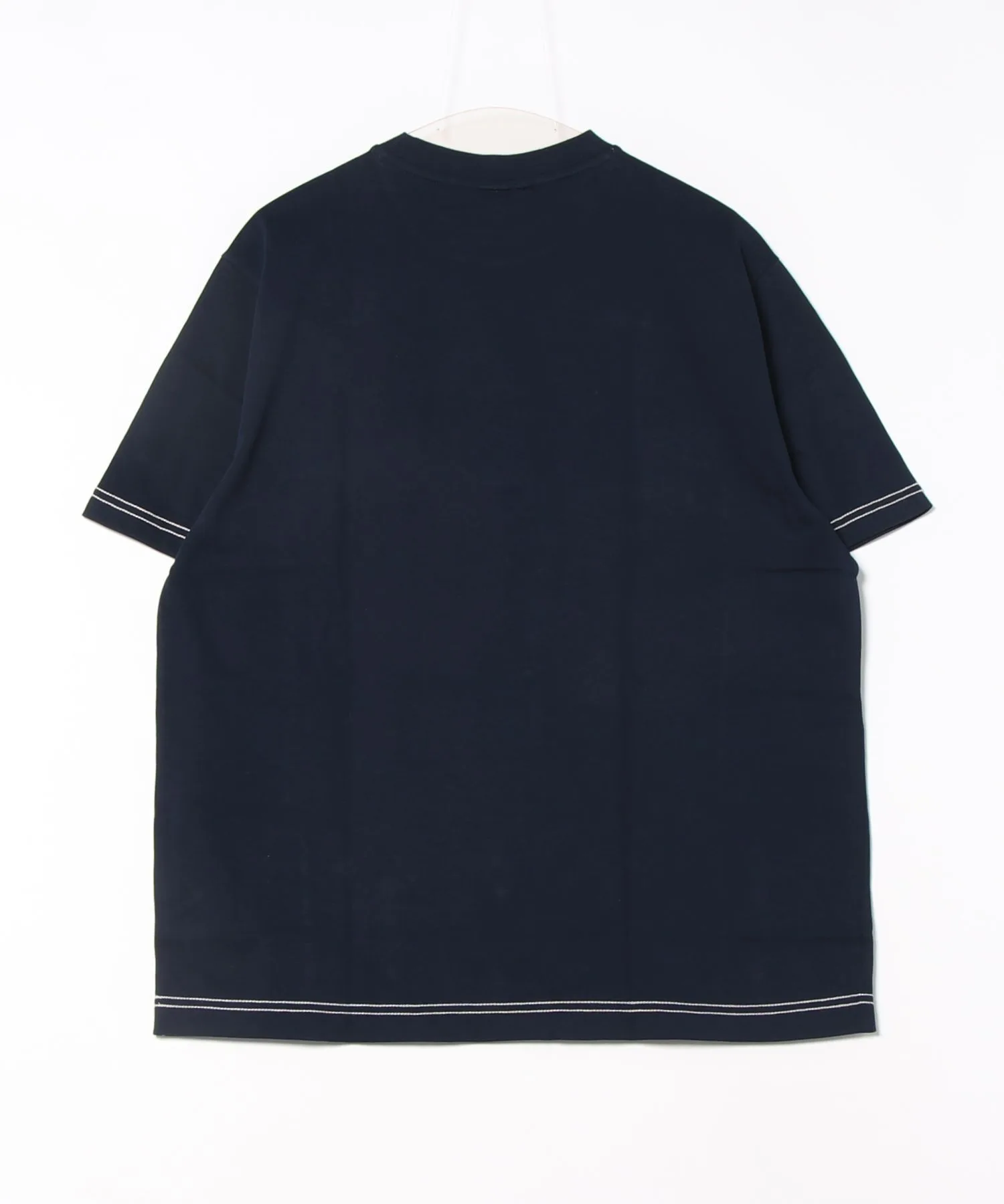 Мужская футболка с вышивкой LACOSTE TH6374-99 тёмно-синяя — фото 2