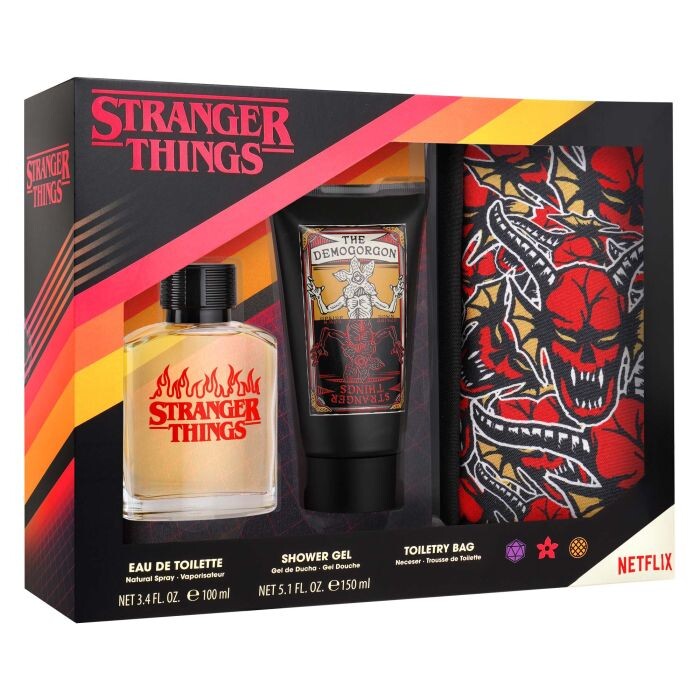 

Мужская туалетная вода Estuche Stranger Things EDT Hombre Netflix, EDT 100 ML + Gel de Ducha 100 ML + Neceser