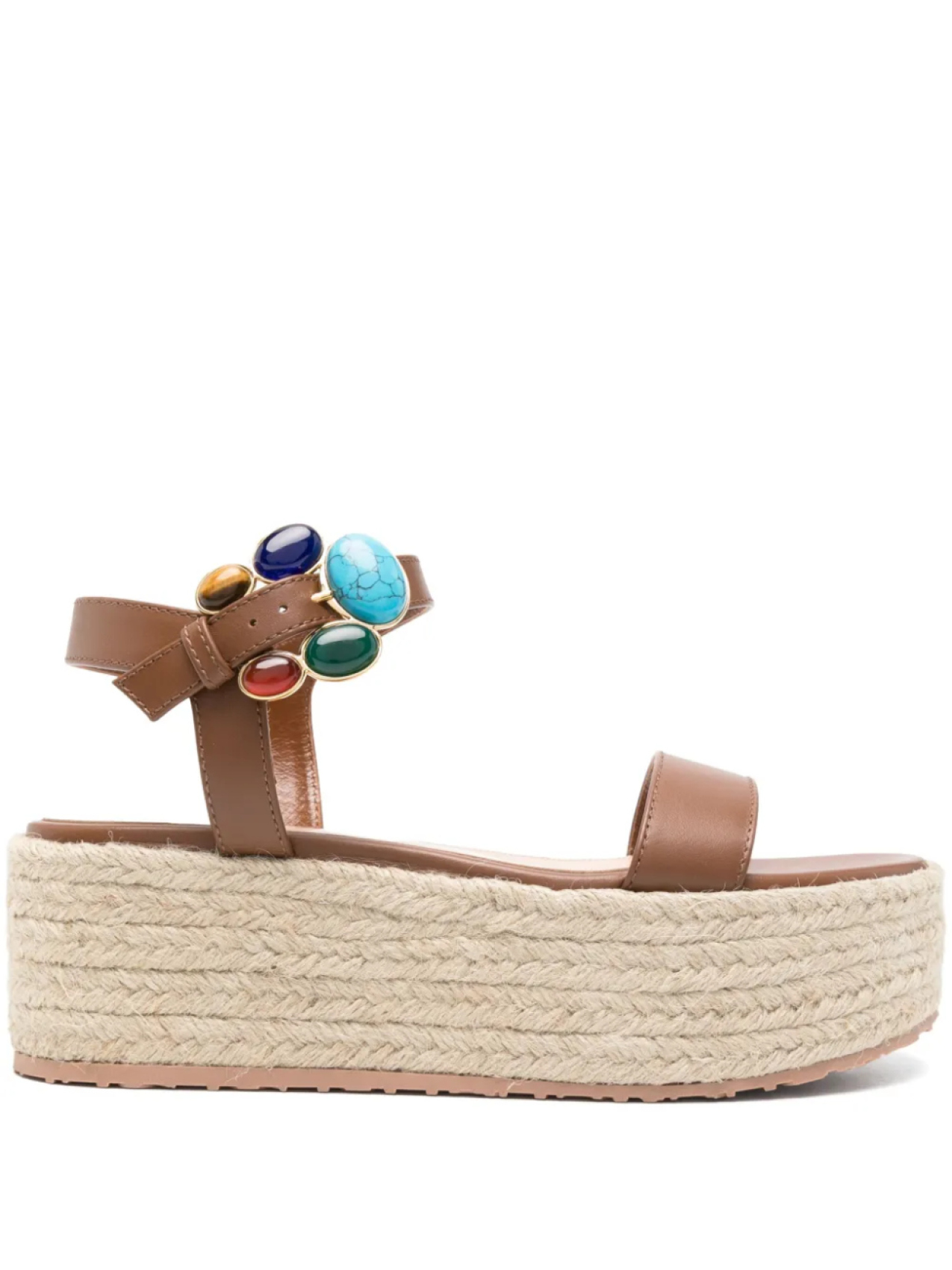 Босоножки Gianvito Rossi 65 с камнями, коричневый