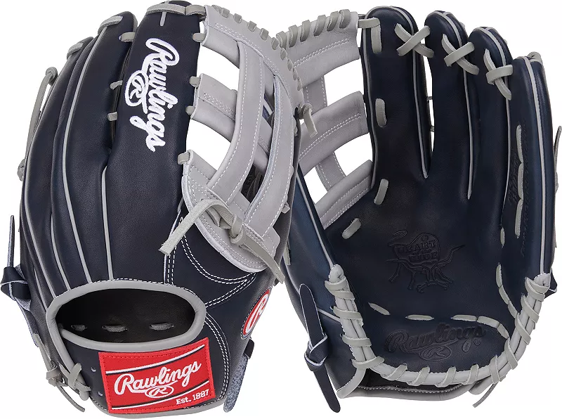 

Перчатки Rawlings Aaron Judge Heart of the Hide серии R2G 12,75 дюйма, темно-синий/серый