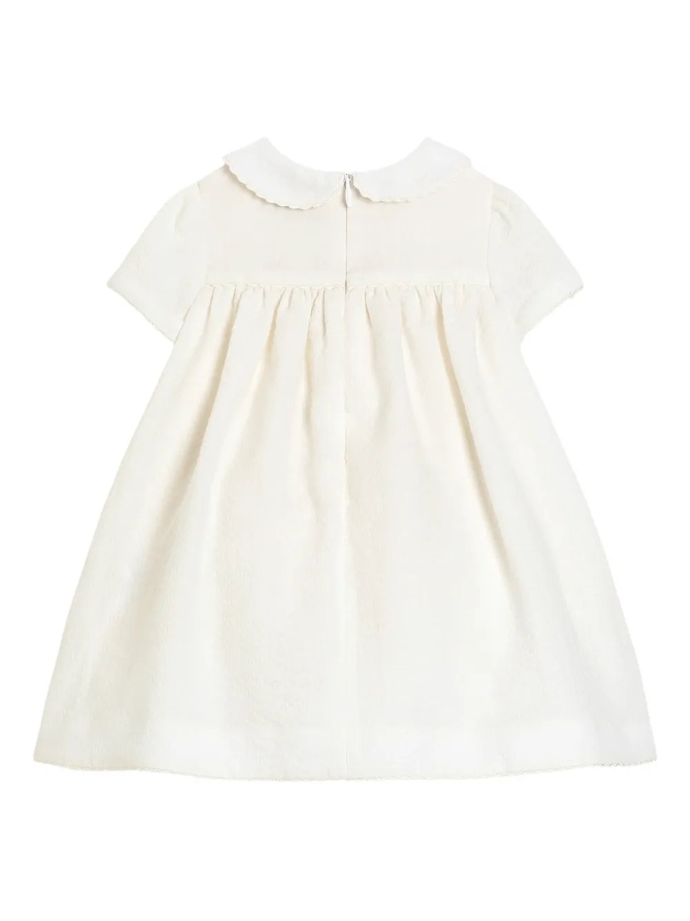 Платье с вышитым логотипом Dolce & Gabbana Kids, белый — фото 2