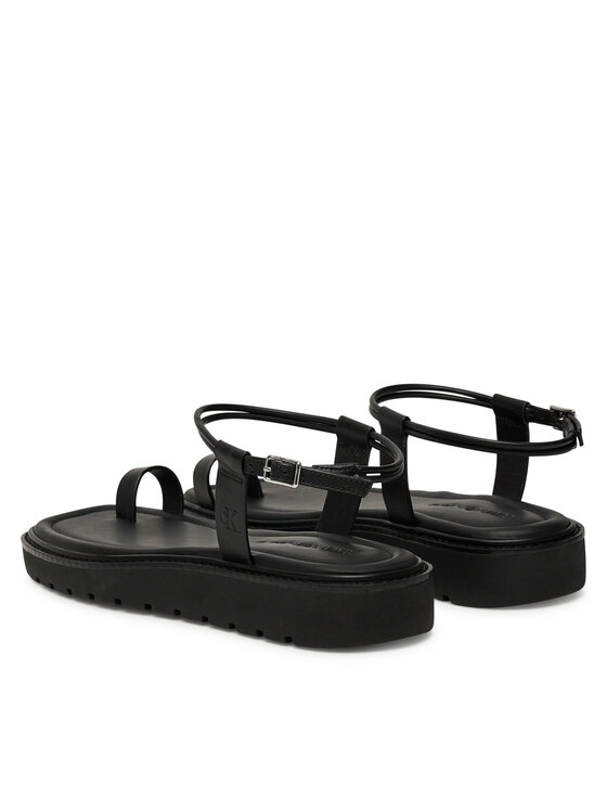 Сандалии Rope Toe Post Sandal Lth Mg YW0YW01893 Calvin Klein Jeans, черный — фото 3