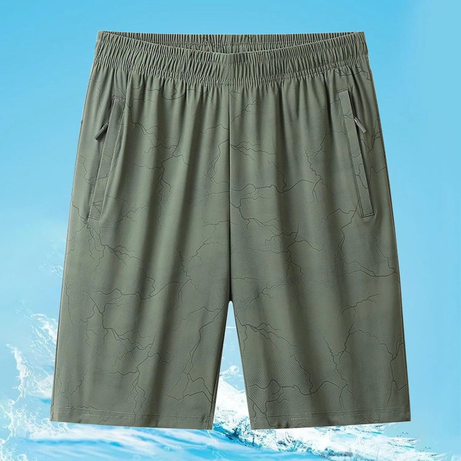 Шорты активные Ice Silk быстросохнущие Generic, C11 Army Green — фото 2