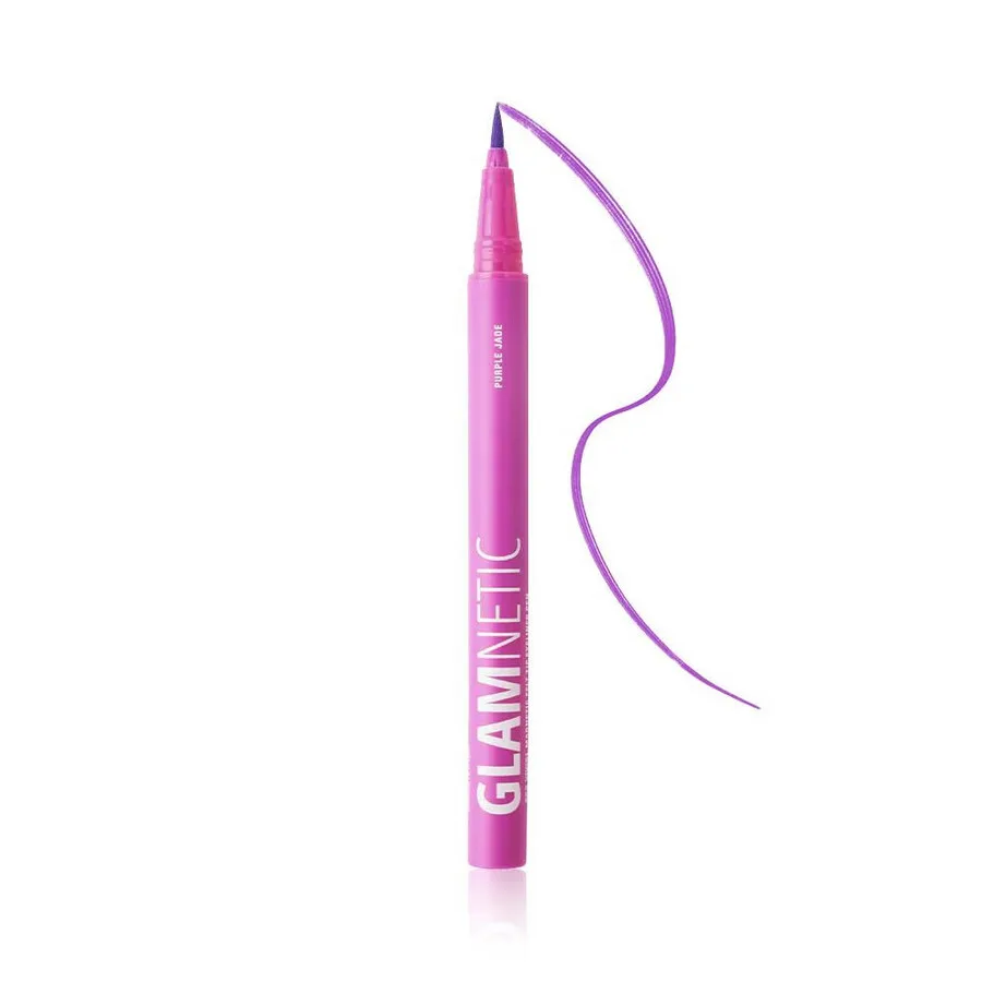 Glamnetic Ladies Soo Vivid! Цветной магнитный фетровый подводка для глаз 1 унция Фиолетовый нефрит Макияж 850023457196