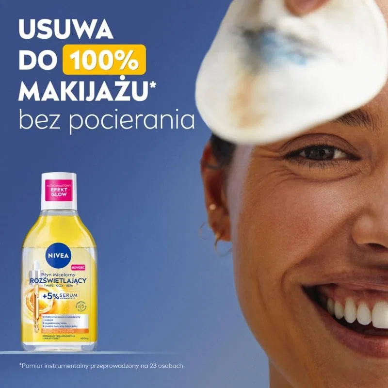 Мицеллярная вода Nivea — Мицеллярная осветляющая жидкость с % сывороткой, 400 мл — фото 4