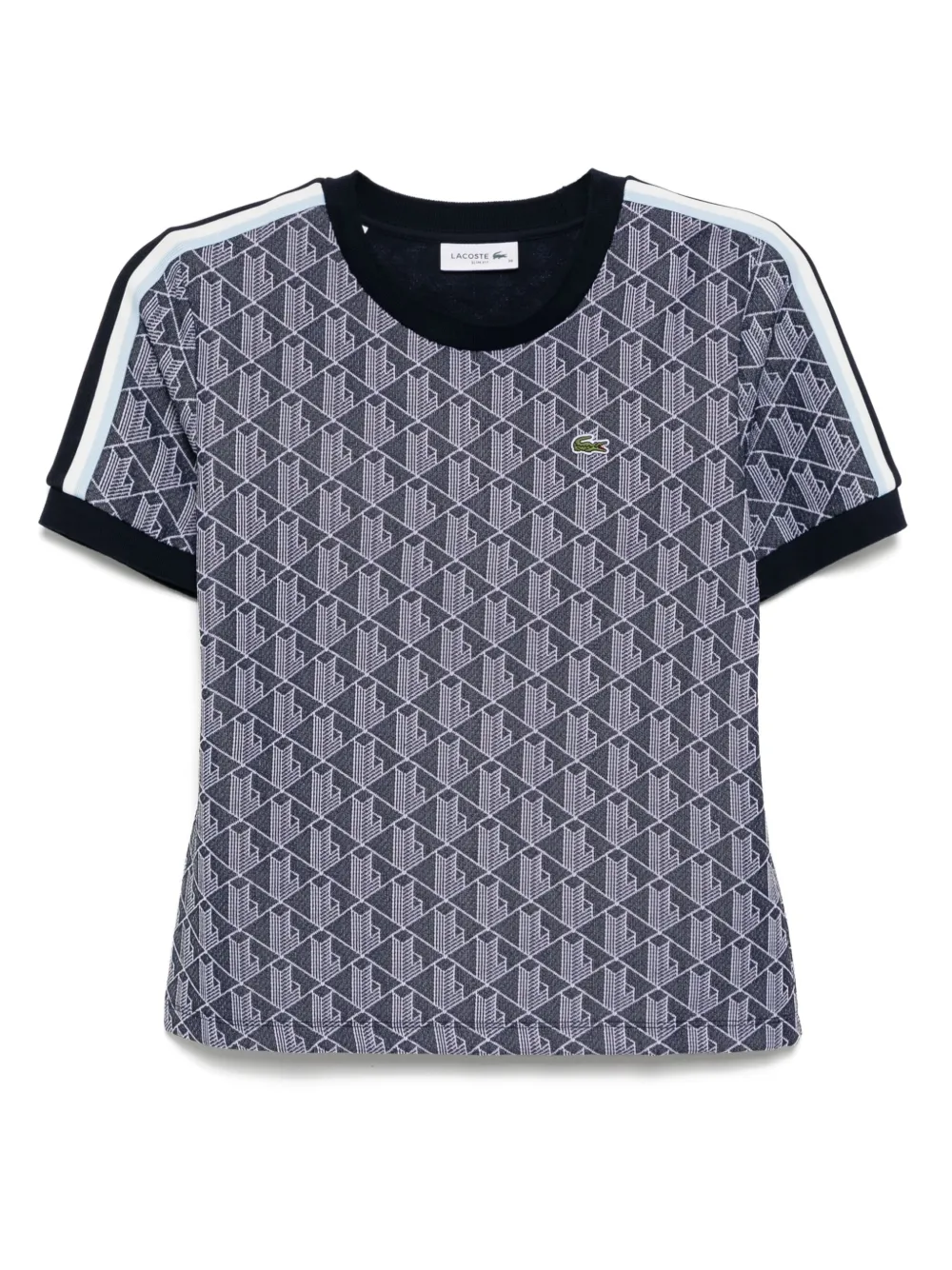 

Жаккардовая футболка с монограммой Lacoste, синий