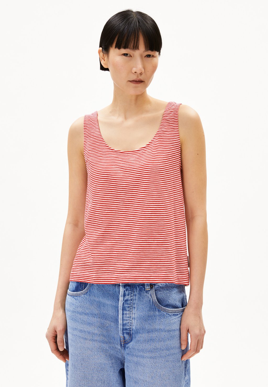 

Топ MINAAMI LOVELY STRIPES ARMEDANGELS, темно-красный