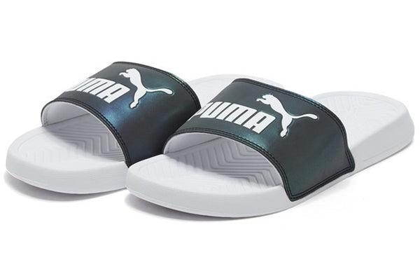 Тапочки popcat swan slipper Puma, золотой — фото 3