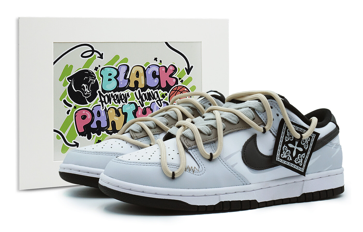 

Кроссовки Nike Dunk Skateboard Shoes Men Low-Top White Blue, Синий, Кроссовки Nike Dunk Skateboard Shoes Men Low-Top White Blue