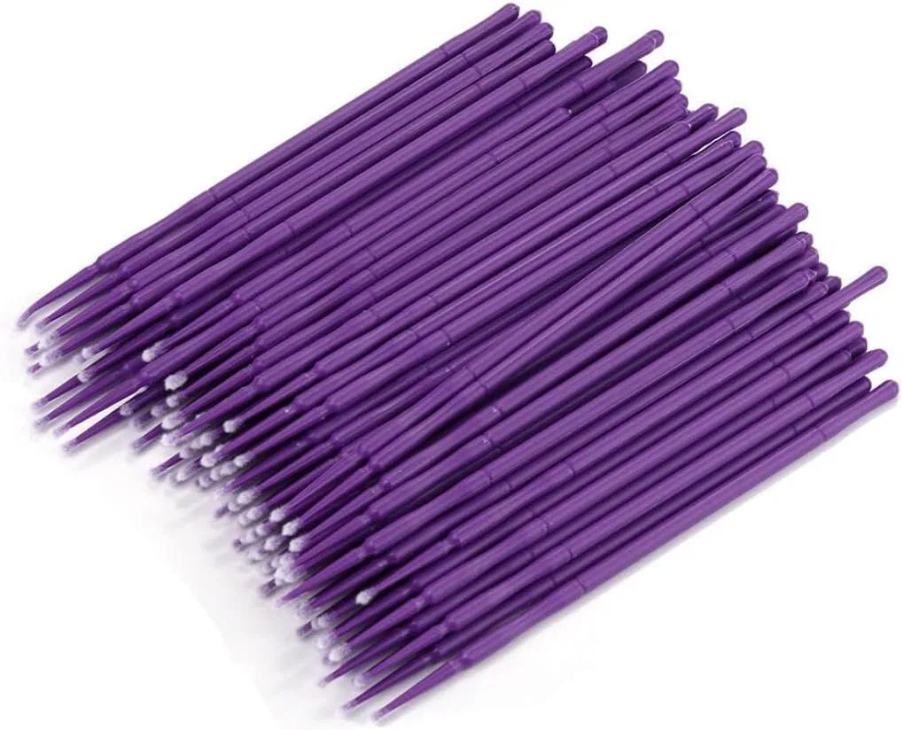 Микроблейдинг кисти 100 шт фиолетовые Generic