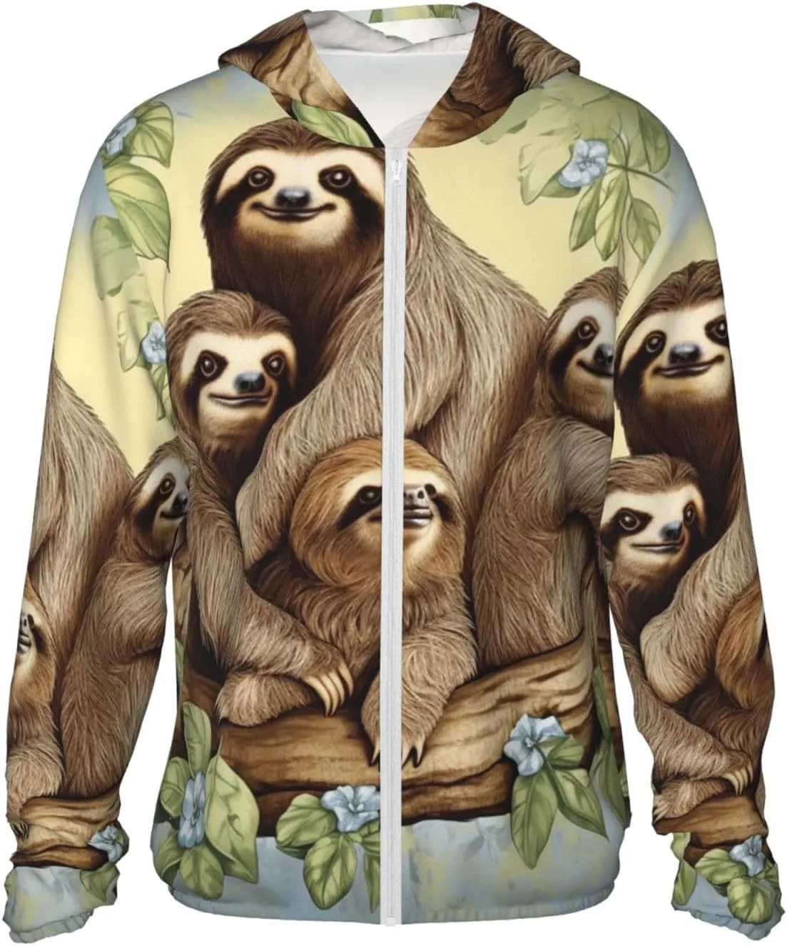 

Семейная толстовка Sloth Family с защитой от солнца UPF 50+ GDSHJKLW