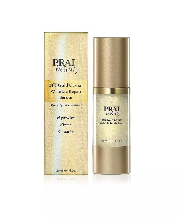Сыворотка для восстановления морщин с 24-каратным золотом икры 30 мл Prai Beauty — фото 2