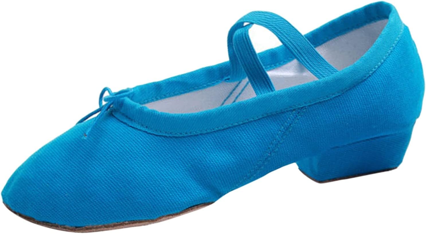 

Женские танцевальные туфли на мягкой подошве из канвы, обувь для тренировок, балетные туфли, сандалии, повседневная танцевальная обувь, мужская обувь Generic, синий