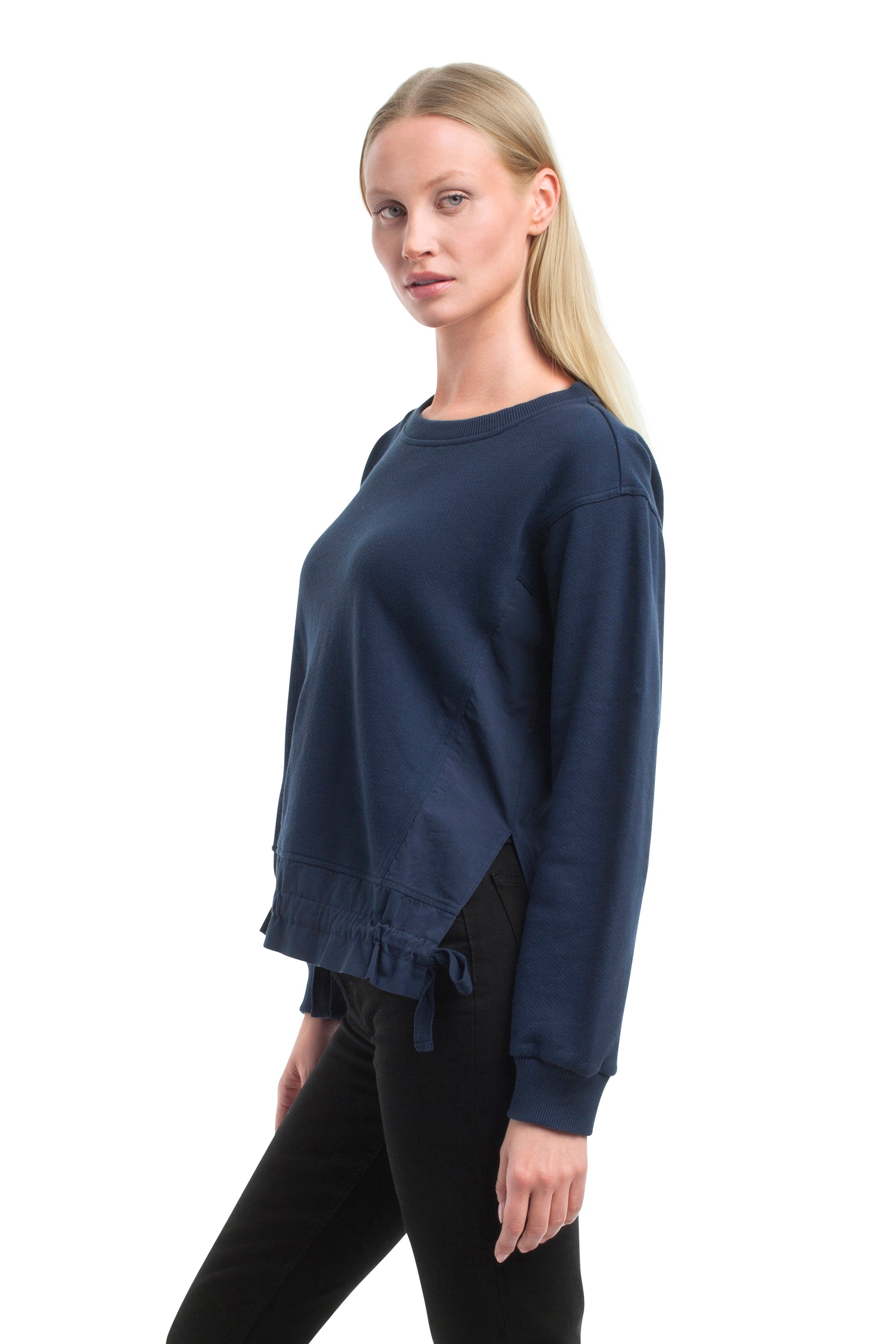 

Толстовка с ткаными боковыми вставками WILT Clothing, белый