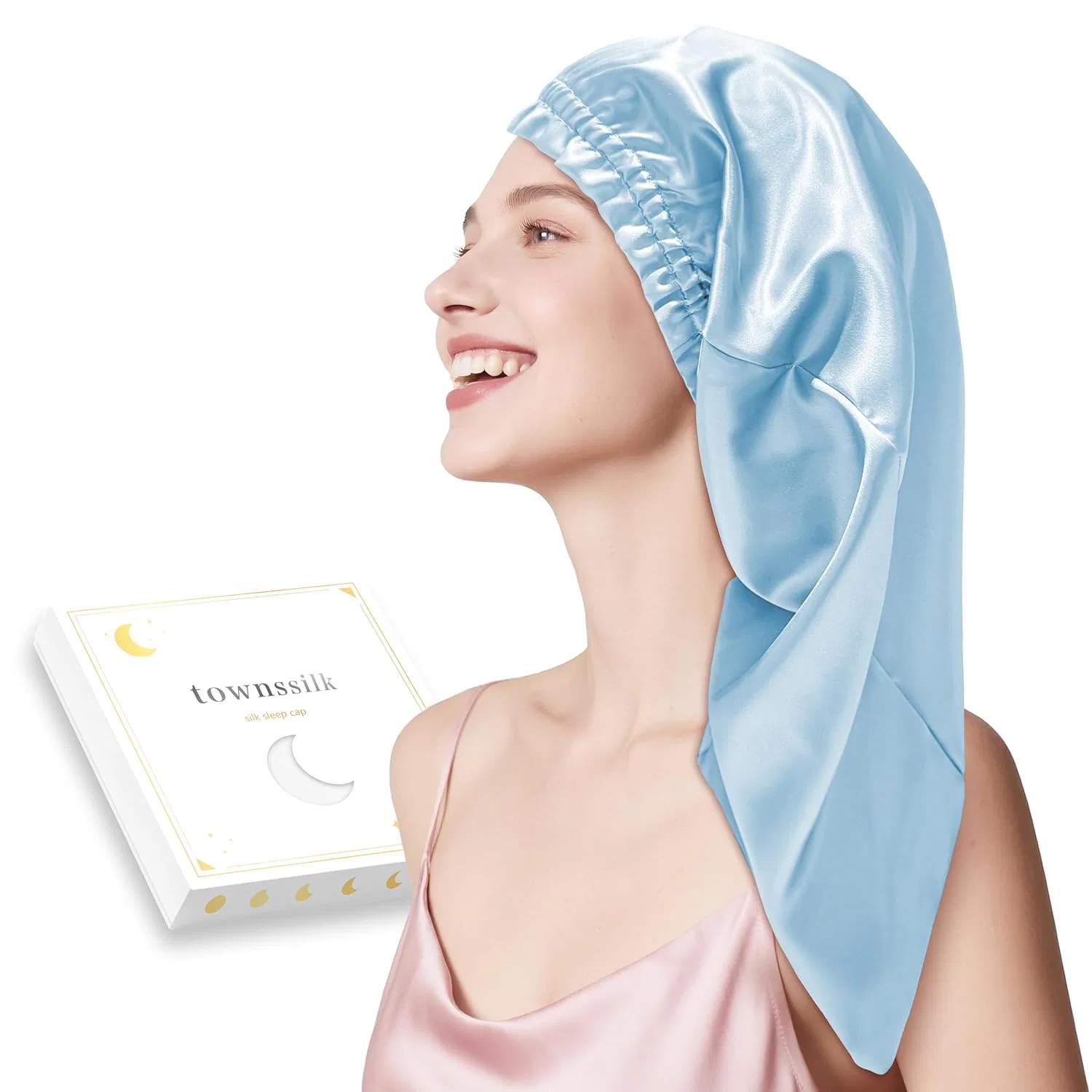Шелковая шапочка для сна «Silk Bonnet» от townssilk Townssilk