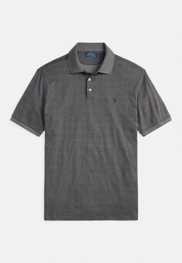 Поло-Рубашка из мягкого хлопка приталенного кроя Polo Ralph Lauren, Fairway Glen/Med Flannel Hthr — фото 4
